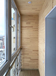 Внутренняя отделка балкона с панорамным остеклением - фото 3